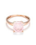 Bague Quartz Unique Quartz 2.10 cts or rose