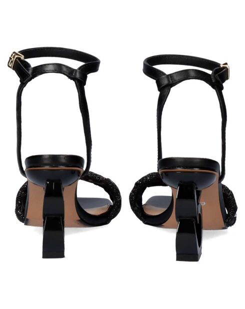 Sandales Lilou noires - Talon 7,5 cm