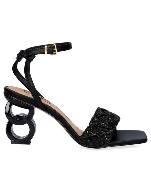 Sandales Lilou noires - Talon 7,5 cm
