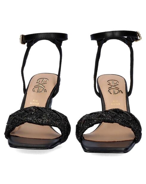 Sandales Lilou noires - Talon 7,5 cm