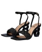 Sandales Lilou noires - Talon 7,5 cm