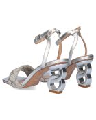 Sandales Lilou argentées - Talon 7,5 cm
