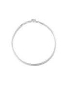 Diamant-Pudeurring aus 0,01 Karat Weißgold