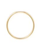 Bague Alliance Humilité Diamants 0.02 ct or jaune
