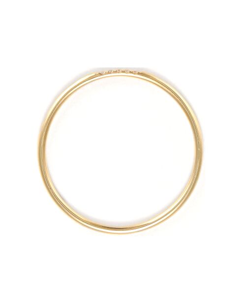 Bague Alliance Humilité Diamants 0.02 ct or jaune
