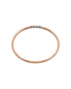 Bague Alliance Humilité Diamants 0.02 ct or rose