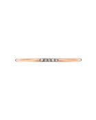 Bague Alliance Humilité Diamants 0.02 ct or rose
