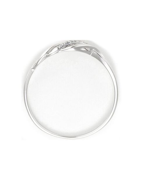 Bague Life Diamant 0.01 ct or blanc