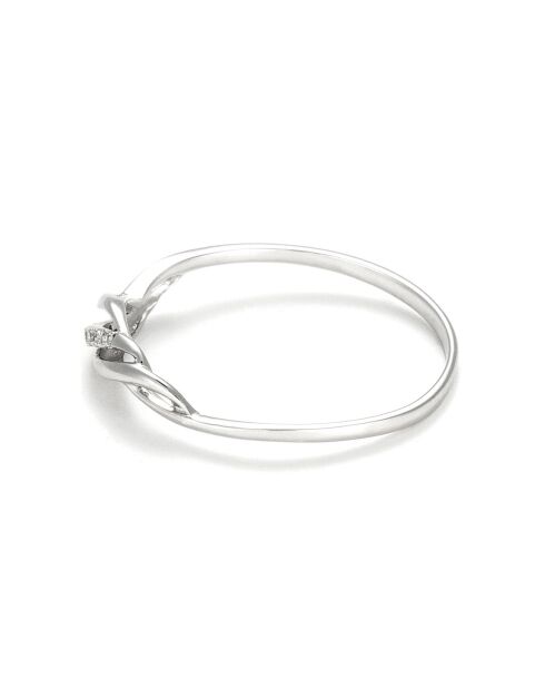 Bague Life Diamant 0.01 ct or blanc