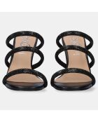 Mules Maggie noires - Talon 9 cm