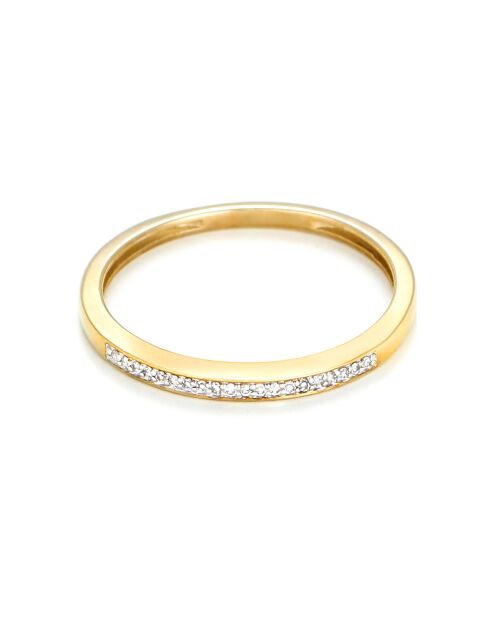 My Love Diamond Alliance Ring aus 0,05 Karat Gelbgold