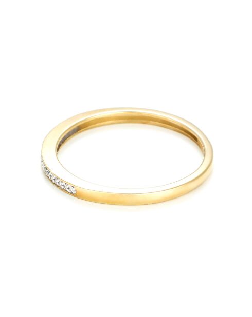 My Love Diamond Alliance Ring aus 0,05 Karat Gelbgold
