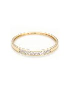Bague Alliance Romantic love Diamants 0.02 ct or jaune