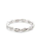 Bague Entortillement diamants 0.06 ct or blanc