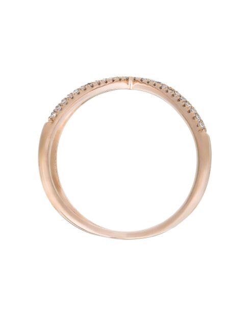 Bague Magnifica Diamants 0.20 ct or rose