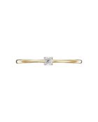 Bague Solitaire Pure Diamant 0.01 ct or jaune
