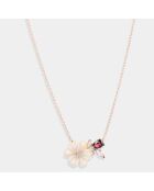 Collier Dorothea Diamants 0.047 ct & mix pierres 1.73 ct or rose