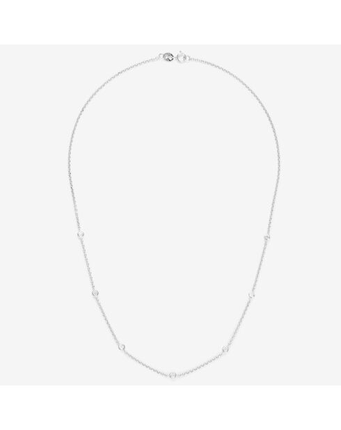 Collier Sunshine Diamants 0.22 ct or blanc