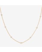 Collier Sunshine Diamants 0.22 ct or jaune