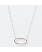 Collier Expression Diamants 0.1 ct or blanc