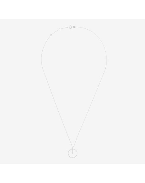 Collier Cercle Prodigieux en Or blanc & Diamants 0.03 ct