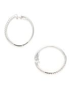 Boucles d'oreilles Créoles Light Diamants 0.2 ct or blanc