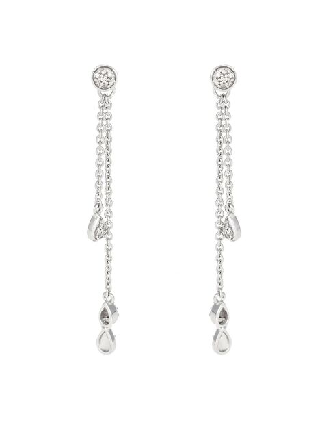 Boucles d'oreilles Diamond Falls Diamant 0.1 ct or blanc