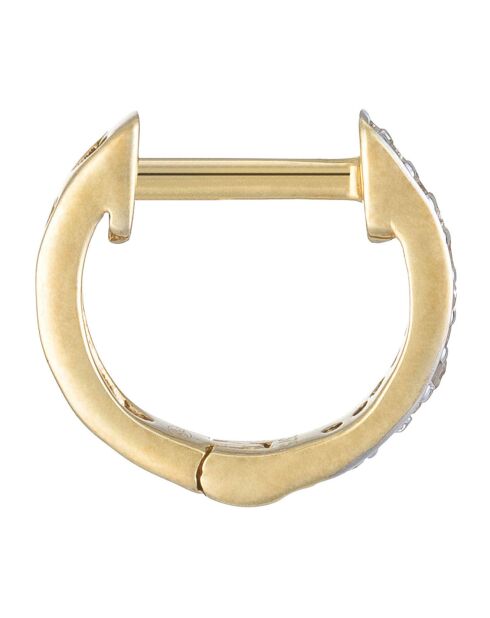 Pm Diamonds - Orecchini ad anello in oro giallo 0,06 ct