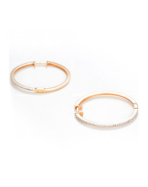 Elegante Diamant-Creolen aus 0,24 Karat Gelbgold