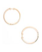 Elegante Diamant-Creolen aus 0,24 Karat Gelbgold