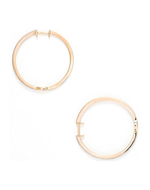 Elegante Diamant-Creolen aus 0,24 Karat Gelbgold