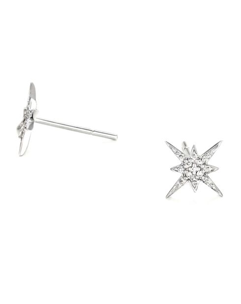 Boucles d'Oreilles Sirius Diamants 0.04 ct or blanc