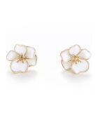Boucles d'oreilles Orchidée or jaune