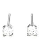 Boucles d'oreilles Single diamond Diamants 0.20 ct or blanc