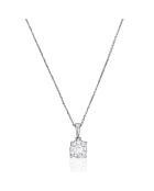 Luciana Brilliant Diamant Anhänger 0,10 Karat Weißgold