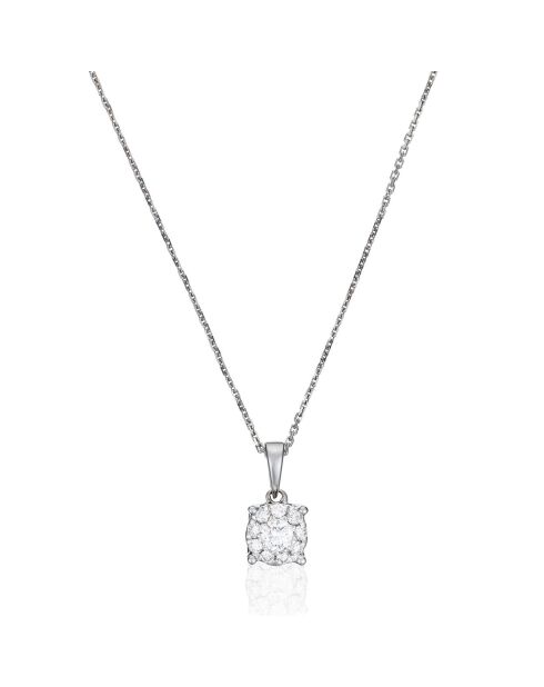 Luciana Brilliant Diamant Anhänger 0,10 Karat Weißgold