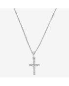 Pendentif Croix du Bonheur Diamants 0.064 ct or blanc
