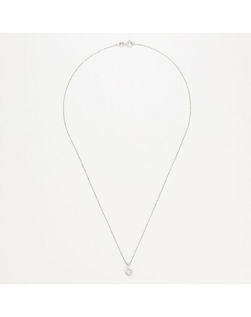 Ciondolo Simplicity Diamond in oro bianco 0,05 ct