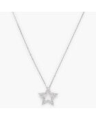 Pendentif Etoiles de mes Têves PM Diamants 0.09 ct or blanc