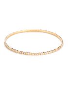 Brazalete flexible Catherine con diamantes en oro blanco de 0,5 quilates