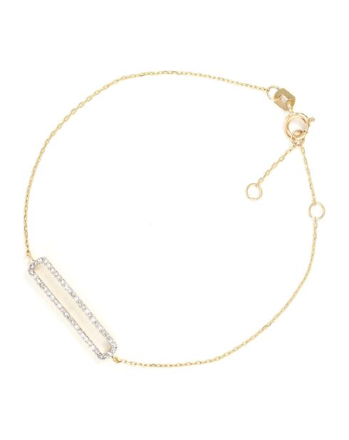 Pulsera Ava Diamond en oro amarillo de 0,14 quilates
