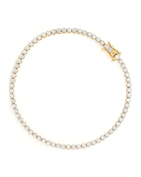 Bracciale River in oro giallo 1 ct con diamanti