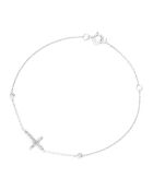 Bracelet Diamants 0.095 ct or blanc