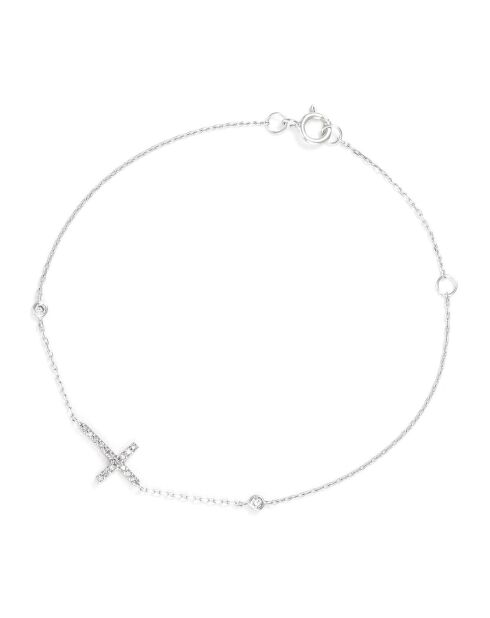 Bracelet Diamants 0.095 ct or blanc
