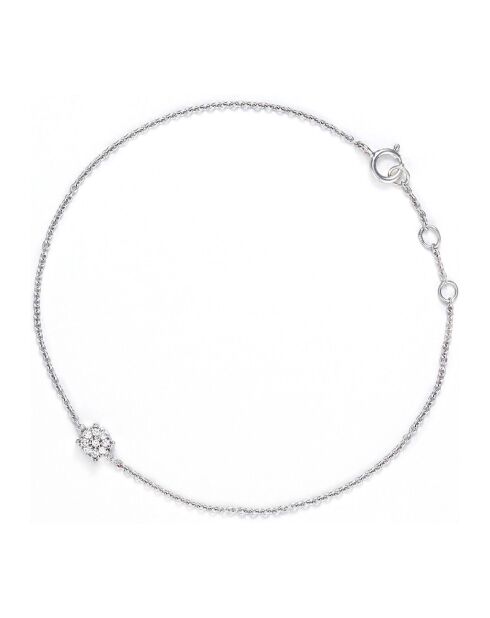 Bracciale Simply Diamonds in oro bianco 0,045 ct