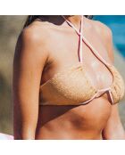 Haut de Maillot bandeau Lena  doré