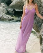 Robe longue Carlotta lilas