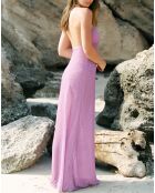 Robe longue Carlotta lilas