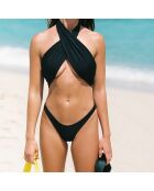 Maillot de bain 1 Pièce croisé Kylie noir