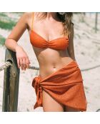 Jupe paréo Tropicana orange abricot